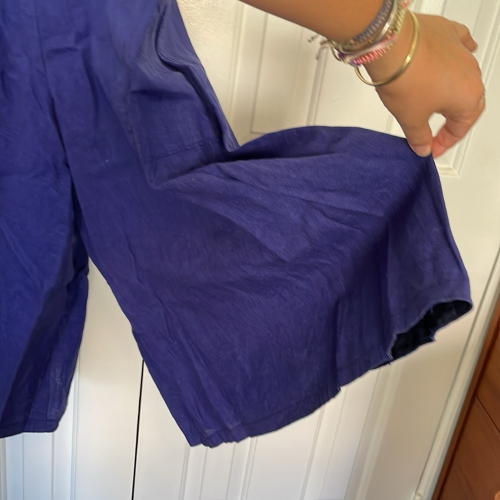 Vintage linen wide leg jumpsuit - Picture 3 of 6